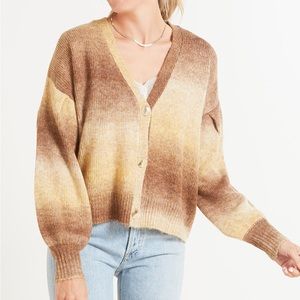 Evereve Jamison Marl Short Cardigan, Sz M